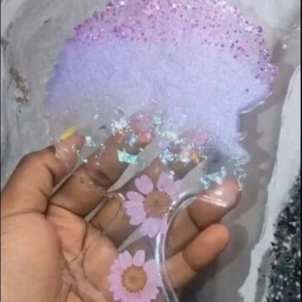 Purple Resin African Women